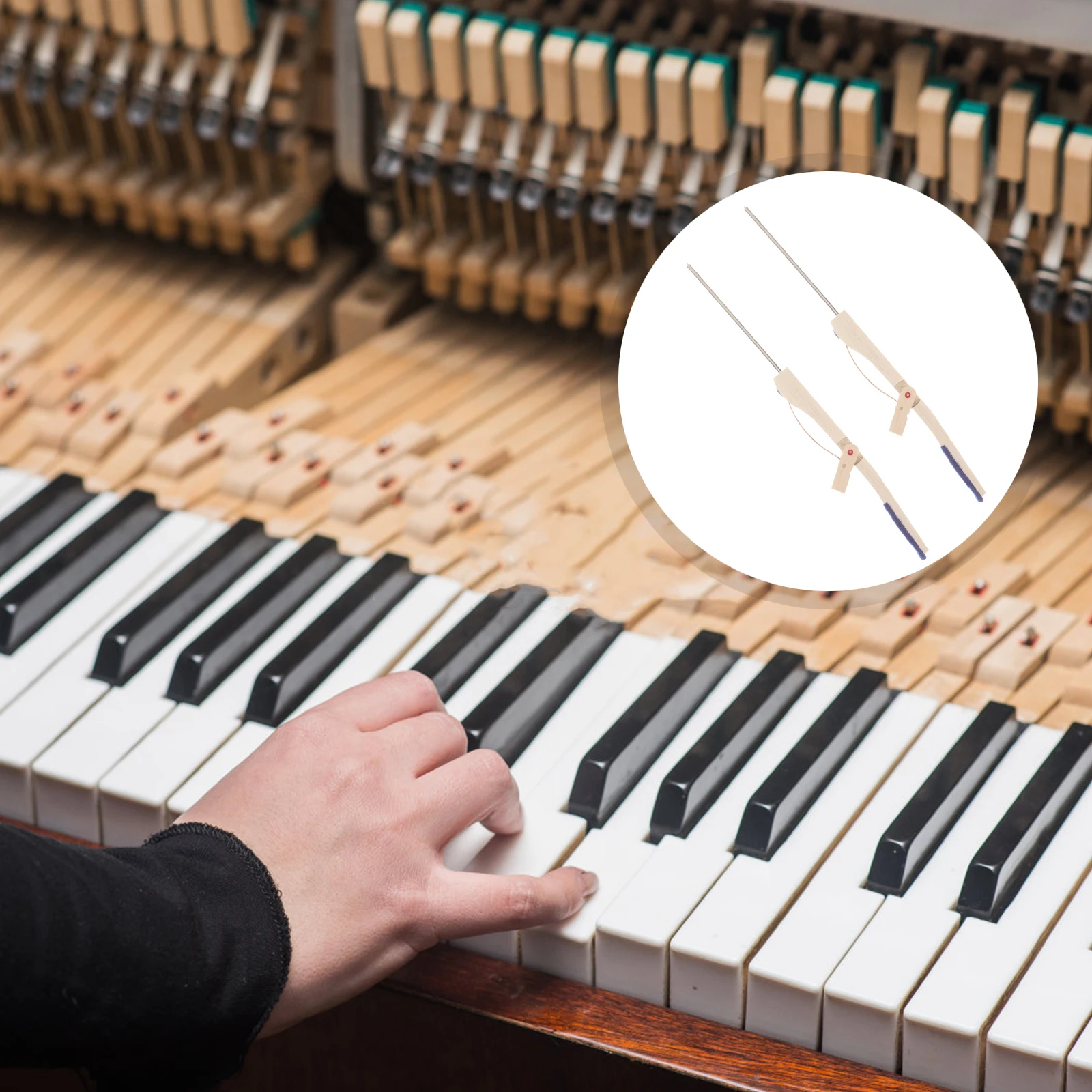 

Piano Accessory Professional Mute Stick Premium Material Smooth Portable Piano Tuning Tool Clear Tone Gift for Pianist