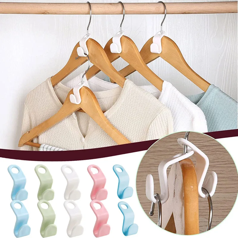 

Cascading Clothes Hangers Connection Hooks Space Saving Extender Clips Hook Home Hanging Hooks Closet Storage Rack Gadgets