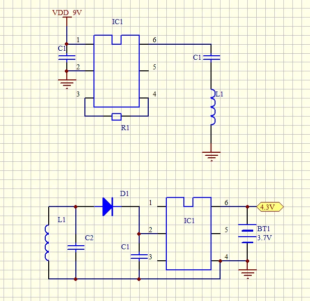 Small volume inductance transmission wireless charging module wireless power supply module circuit R03-02