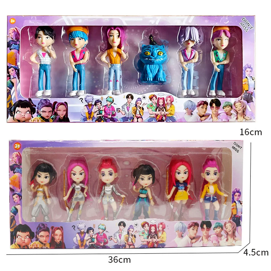 10CM 新アニメ Kpop デモンハンターズ サジャ ボーイズ ガールズ シリーズ 2 セット フィギュア デコレーション スタチュー オーナメント クリスマス 誕生日プレゼント