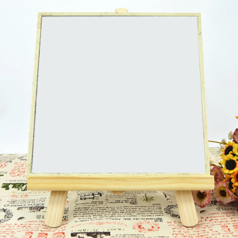 

Wooden Easel Mini Storage Rack Triangle Support Photo Frame Bracket Painting Easel Foldable Lightweight Kids Art Party Small