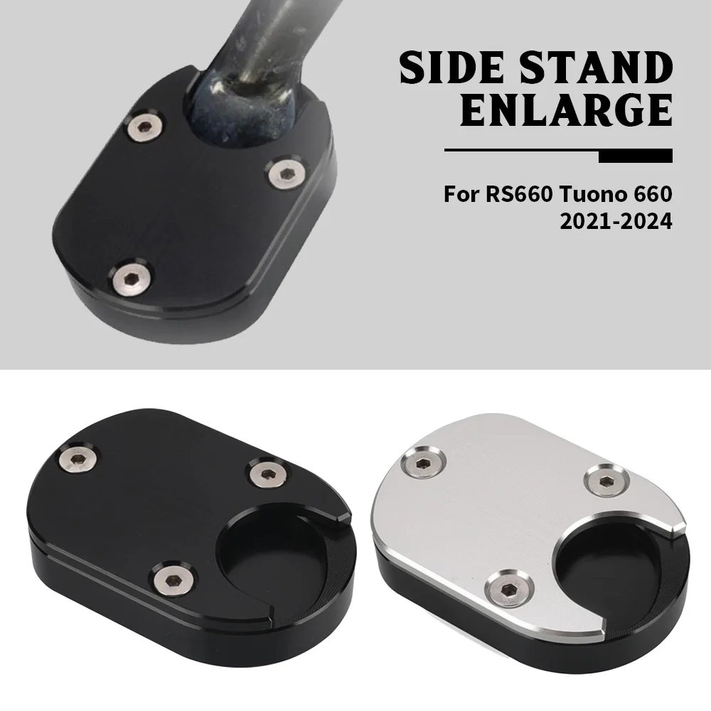 

Motorcycle FOR Aprilia RS660/Tuono 660 Side Stand Enlarge Pad Plate Kickstand Enlarger Support Extension Enlarge Base 2021-2024