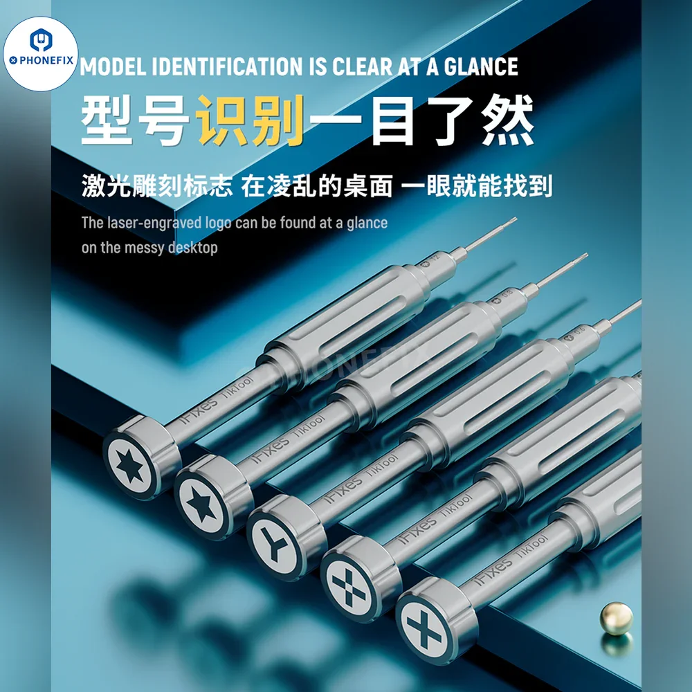 IFixes Tiktool ITK5 Mini Precision Screwdriver Set with Hard S2 Bit Built-in Strong Magnetic Field for IPhone Tablet IPad Repair