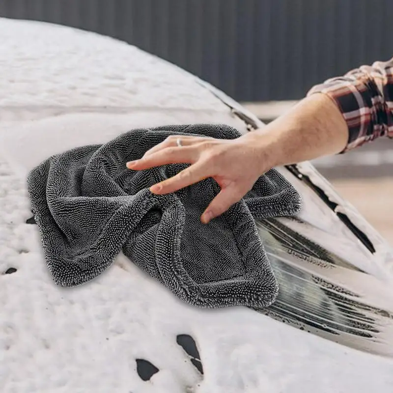 Car Cleaning Cloth Double-Sided Window Glass Cleaning Cloth Absorbent Towel Multipurpose Twisted Braid Cloth For Car Home