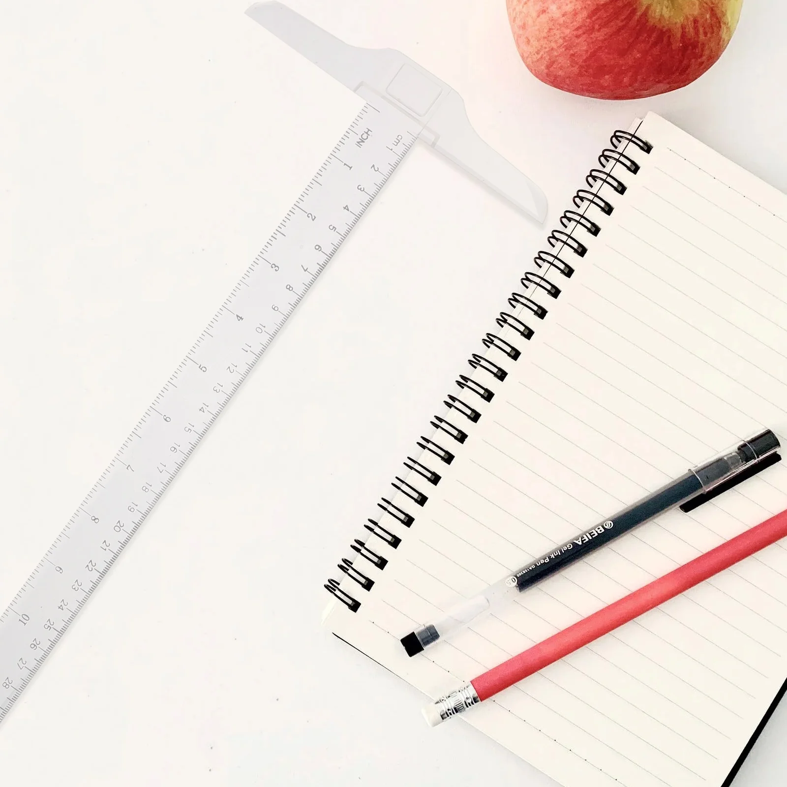 

2Pcs Plastic T-Ruler Double Scale Ruler for Classroom Office Home Drawing Supplies Plastic T Shape Ruler Measure Tool