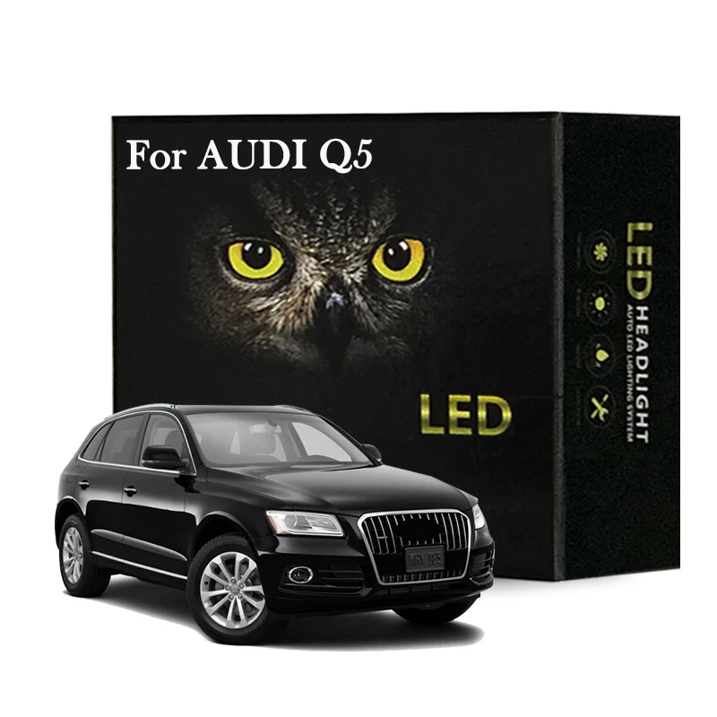 

Car Led Interior Light Kit For Audi Q5 8RB B8 2008-2019 Dome Map Door Truck Light Canbus No Error