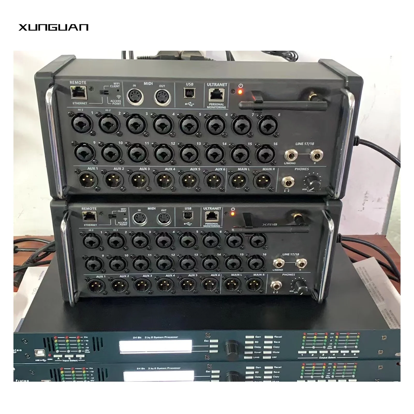 XR12/XR18 with a fan 18 channel Digital Audio Mixer Xair18 Sound Controller Integrated WiFi Module/USB Stereo Recorder