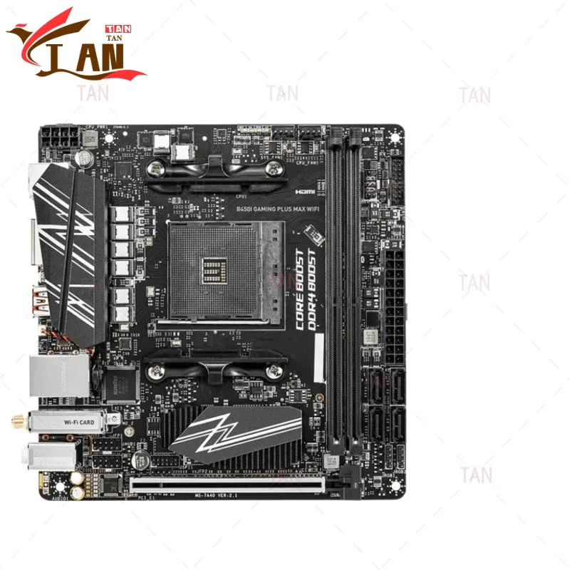 

Для MSI B450I GAMING PLUS MAX WIFI материнская плата 64 ГБ разъем AM4 DDR4 Mini-ITX материнская плата 100% протестирована быстрая доставка TT