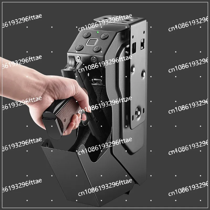 Fingerprint, Password, Key, Three-in-one Gun Box, Safe, Home Hidden, Portable, Anti-theft and Anti-drop,Car Hanging Type