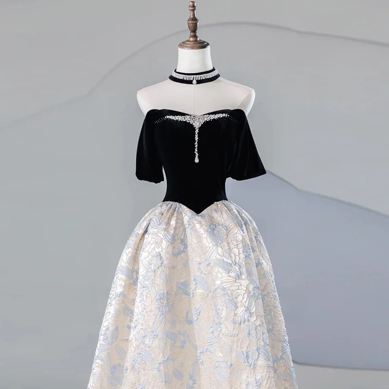 

Элегантное вечернее платье-бюстье для взрослых, легкое, роскошное, для свадебных церемоний и торжеств