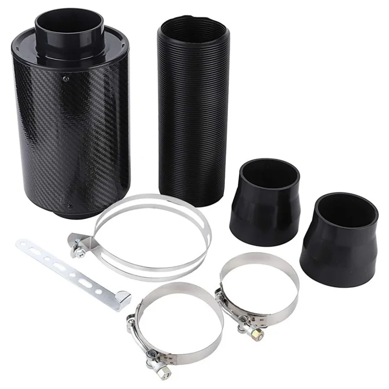 

Automotive General Hose Kit Carbon Fiber Cold Air Filter Intake Closed Induction Tube