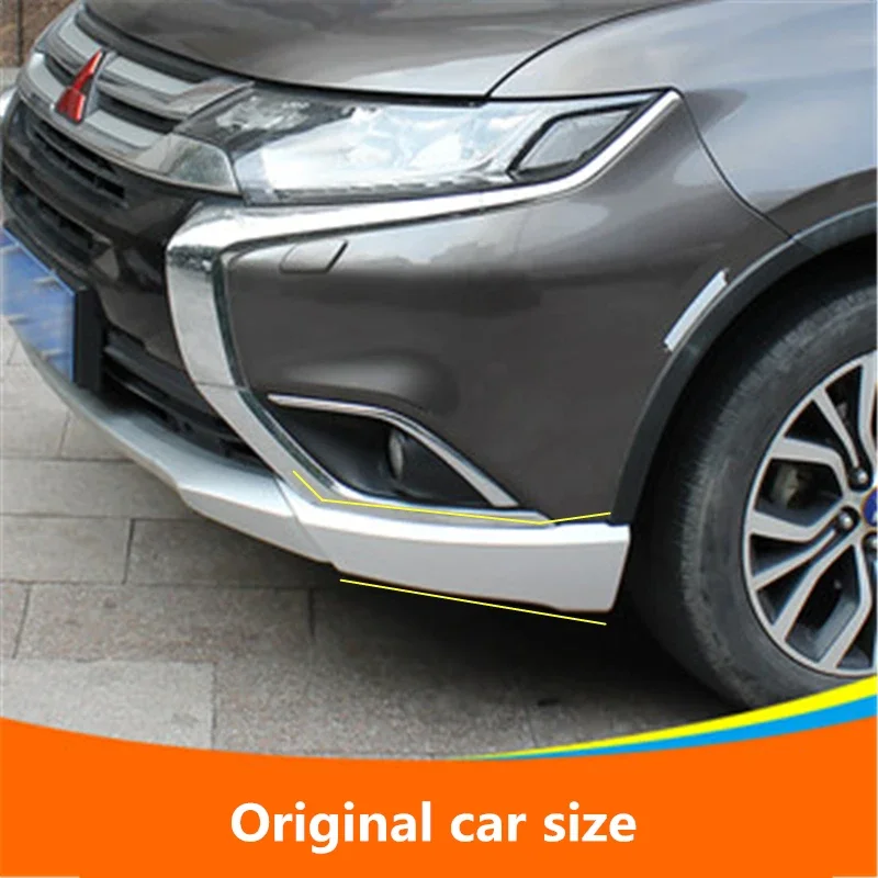 Car Front Bumper Protection Angle Corner Appearance Frame Exterior Decoration Car Accessories For Mitsubishi Outlander 2016-2018