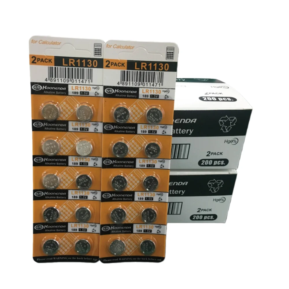 10‑120Pcs AG10 LR1130 Button Cell Battery 1.5V High Capacity 189 389 SR54 SR1130 Coin Battery for Electronic Devices