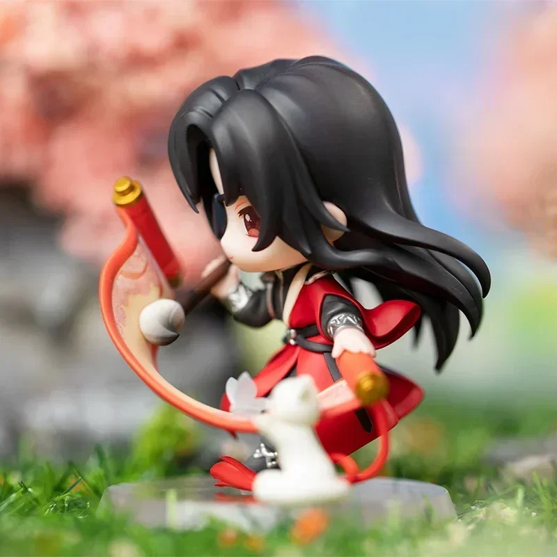 Echte Tian Guan Ci Fu Xie Lian / Hua Cheng 7.5Cm Pvc Anime Figuur Personages Schattig Model Pop Desktop Ornamenten Geschenken Speelgoed