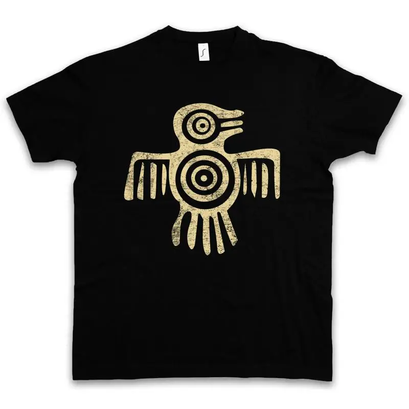 AZTEC BIRD II T SHIRT Indians Indian Sign Culture Civilization Mayans Religion