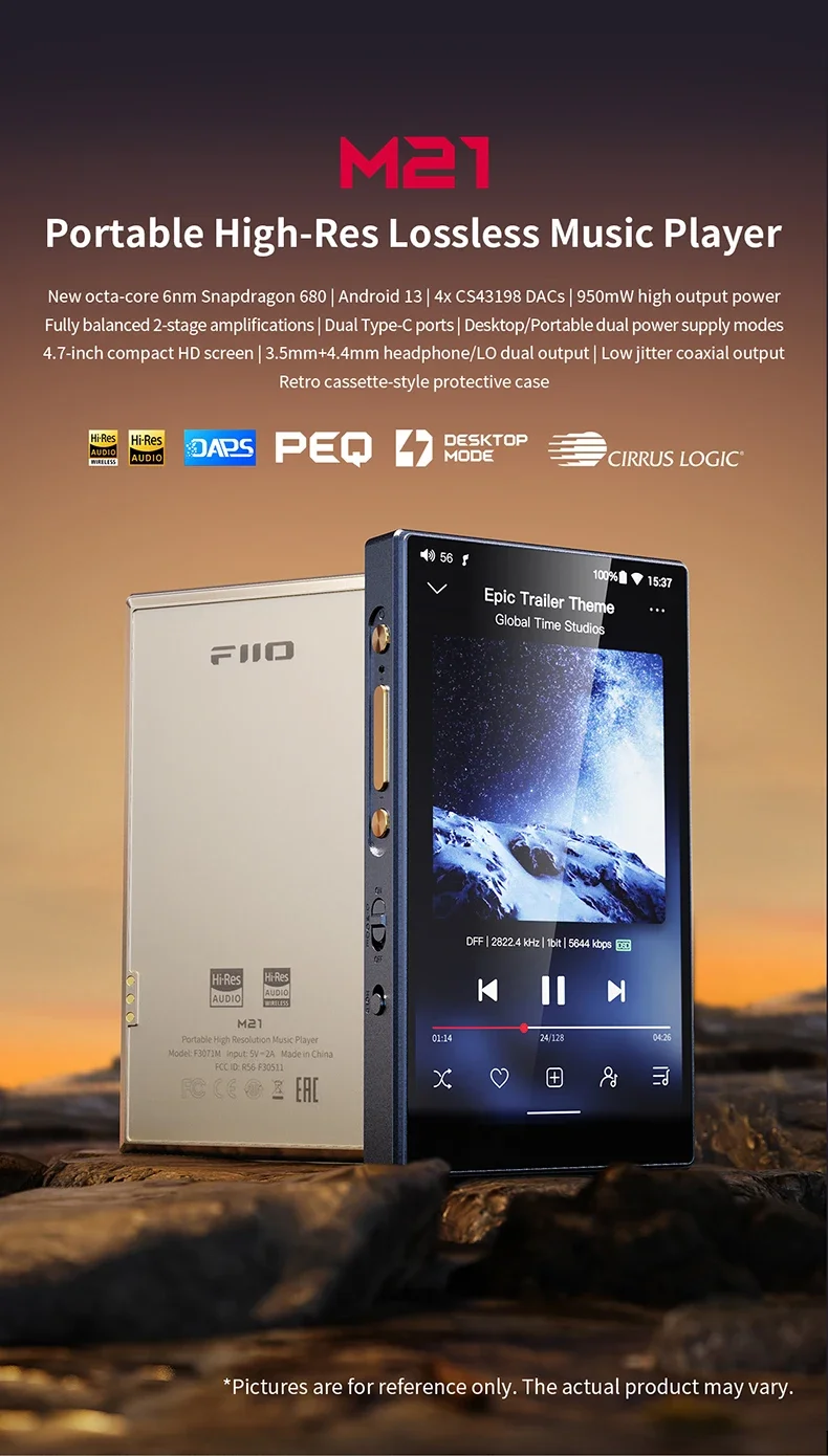 M21 FiiO M21 Portable HD Android Lossless Intelligent Music Player