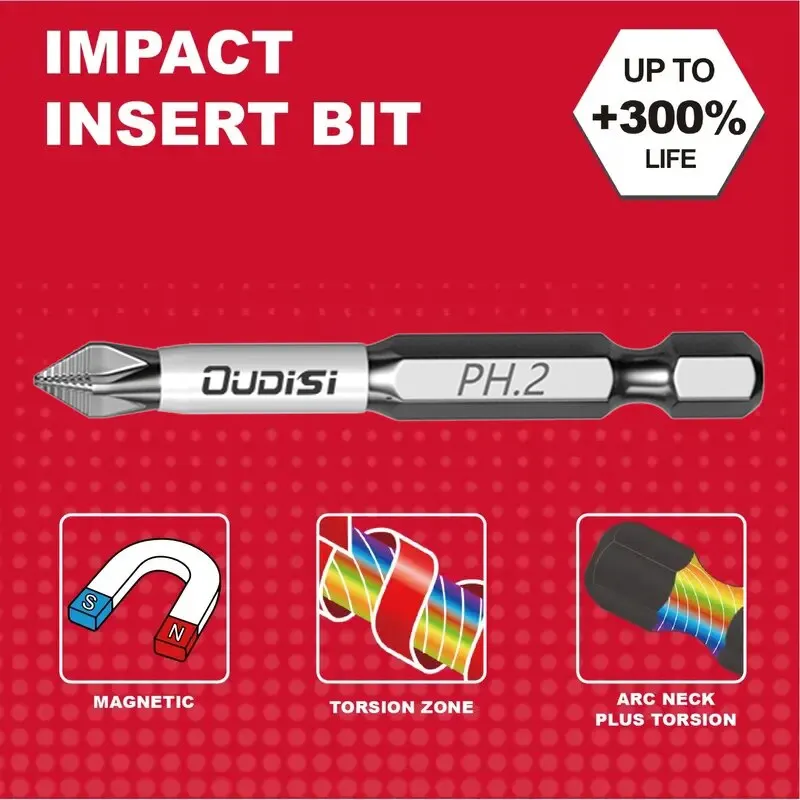 50mm/2Inch Phillips PH2 Impact Screwdriver Bit - Perfect for Plastic, Wood, and Metal Projects!