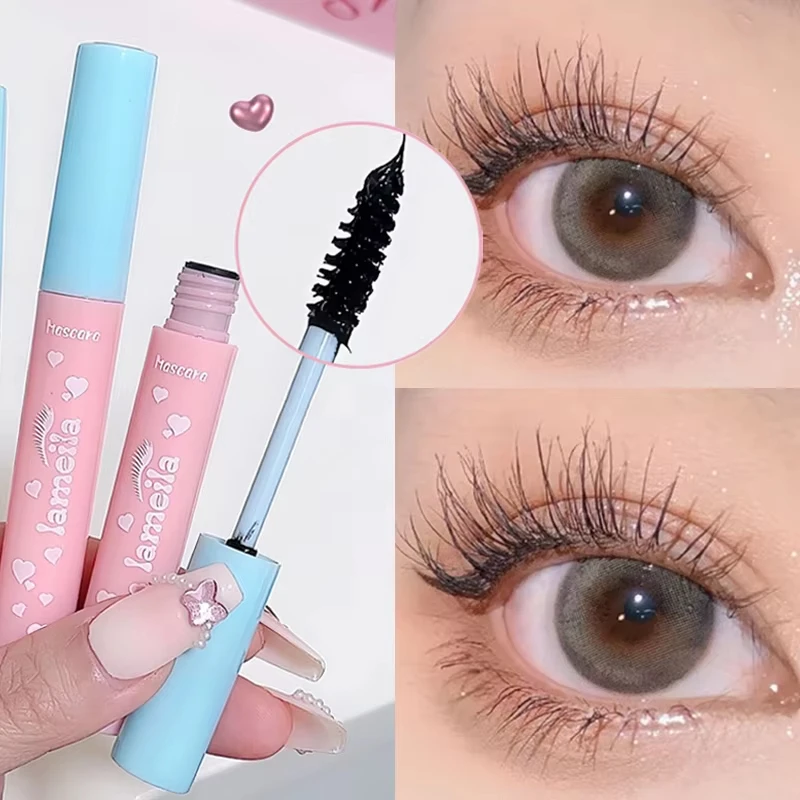 3D Ultra-fine Mascara Curl Thick Lengthening Eyelash Mascara Waterproof Non-smudge Brown Natural Curling Fine Brush Mascara