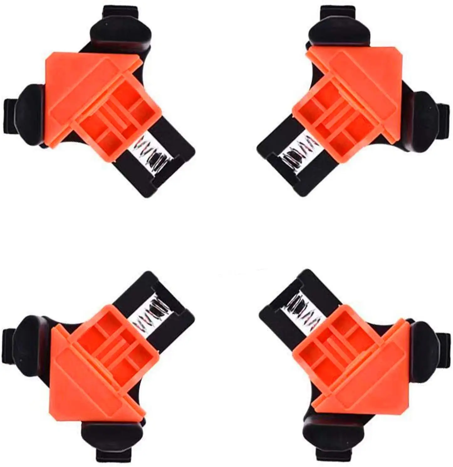 Abrazadera de ángulo recto, Clips de fijación de 90 grados, abrazadera de esquina para marco de fotos, herramienta manual para carpintería, refuerzo de fotos de muebles, 4 Uds.