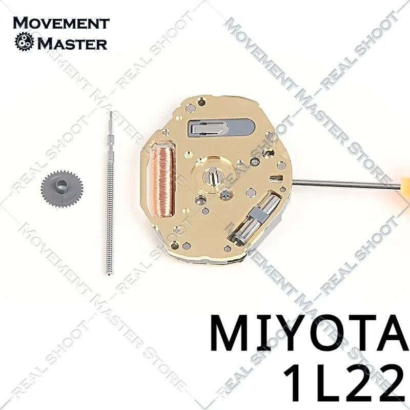 Relógio do movimento Miyota, 1l22, eletrônico, quartzo, 2 mãos, acessórios do relógio, novo