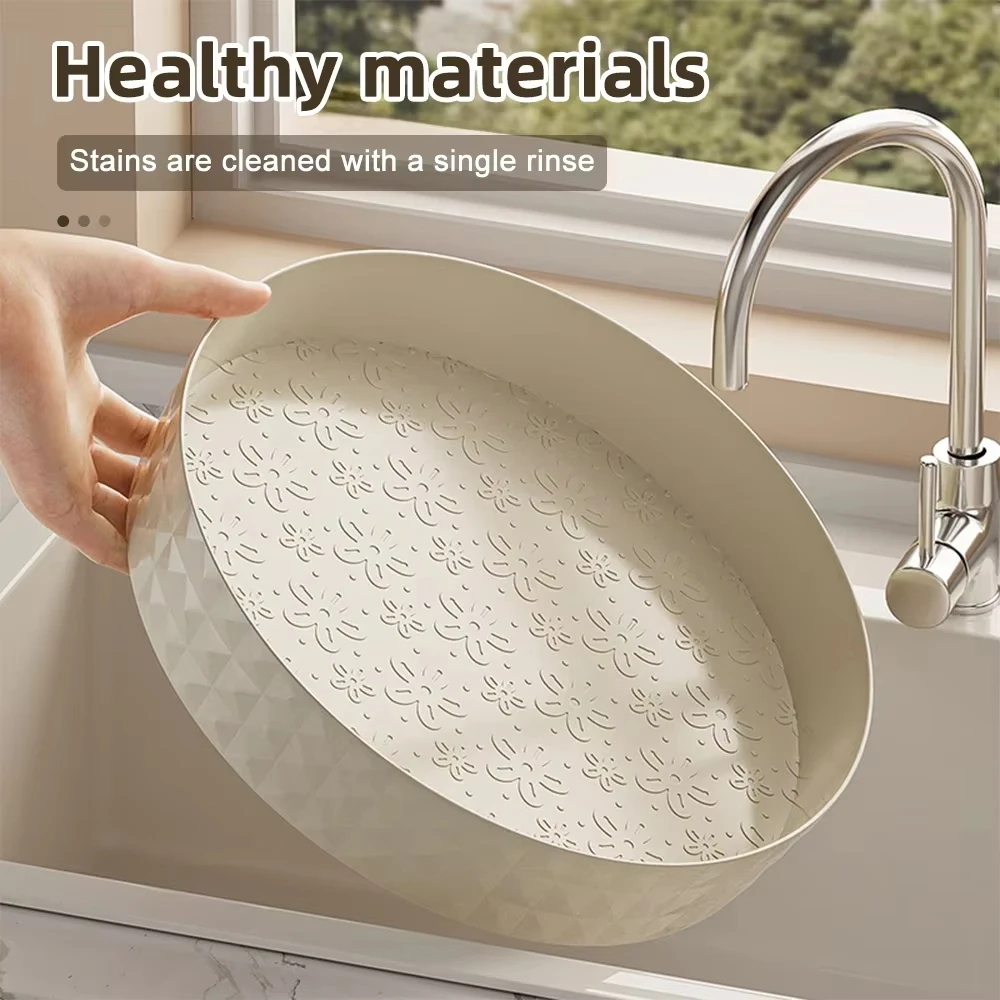 Kitchen Storage Spice Rack 360 Degree Rotation Cabinet Storage Box Tray Non-Slip Spice Round Shelf Board Kitchen Organizer image 4