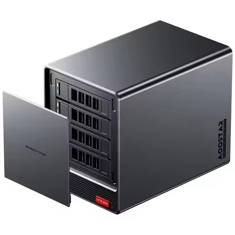 AOOSTAR WTR PRO NAS Mini PC Firewall AMD Ryzen 7 5825U DDR4 NVMe 2.5G LAN WiFi6 compatible con FreeNas RAID 4x HDD Router OS