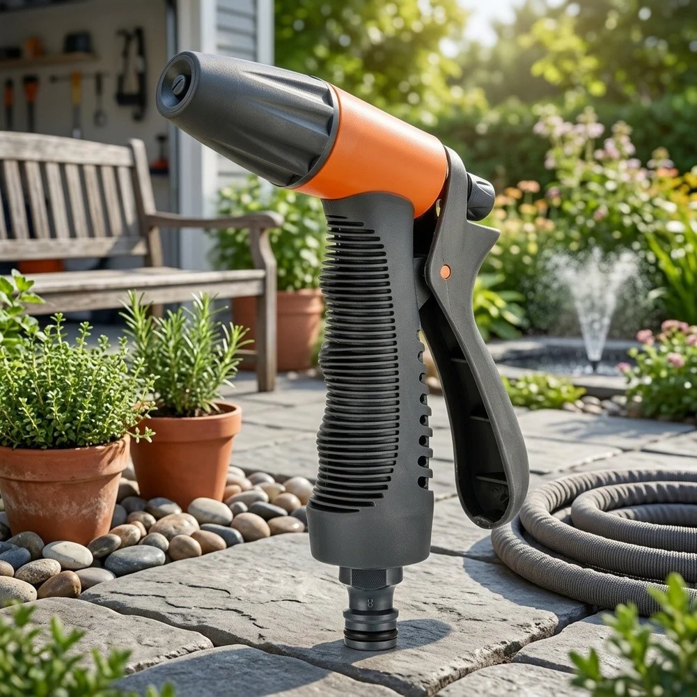 Grip Spot Car Wash Rinse Garden Water Hose Nozzle Sprayer For Auto Cleaning Irrigation Driveway Washing Maintenance