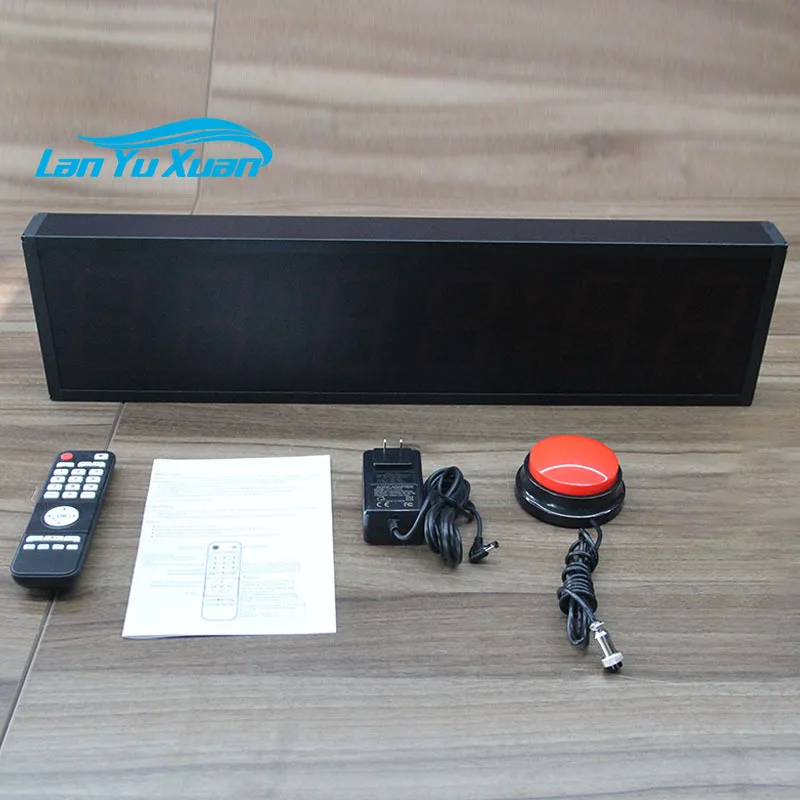 

CHEETIE CP27B Waterproof Digital Watch Red LED Stopwatch Race Clock With Wired Button for Outdoor Sport Running Event