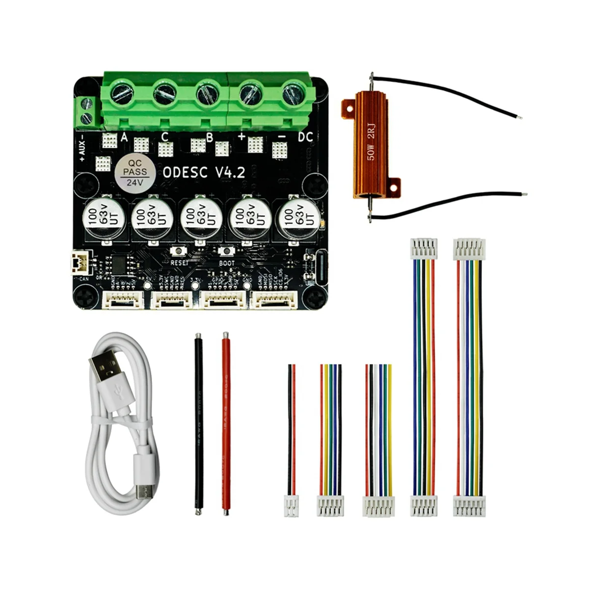 

ODESC V4.2 8-24V Single-Drive High-Current High-Precision Brushless Servo Motor Controller, Based on ODrive3.6 Upgrade