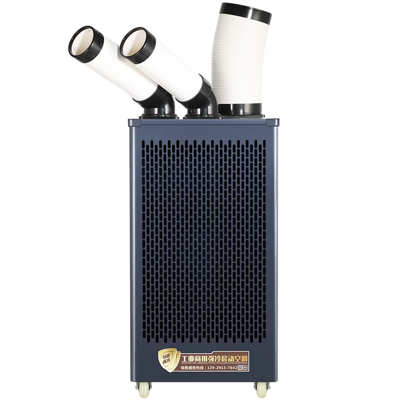 Industrial Portable Air Conditioner & Air Cooler with 1.25 Double Pipes Floor Standing Mounting Core Compressor