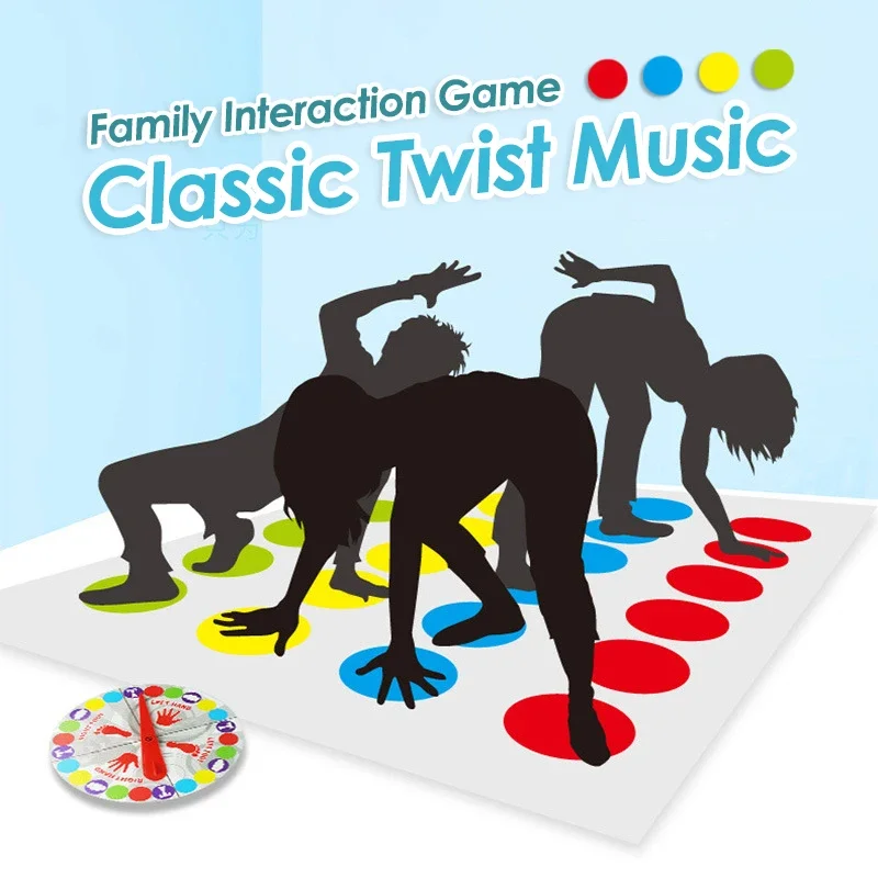 

1 Set Twist Funny Kid Family Body Move Mat Board Party Fun Board Games Party Game Family Game Toys