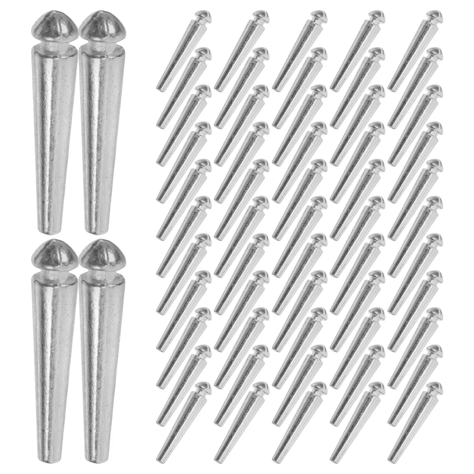 100개 금속 스코어링 페그 크리비지 보드 못 튼튼한 휴대용 카드 게임 점수 추적기 실내 게임용 크리비지 보드 페그