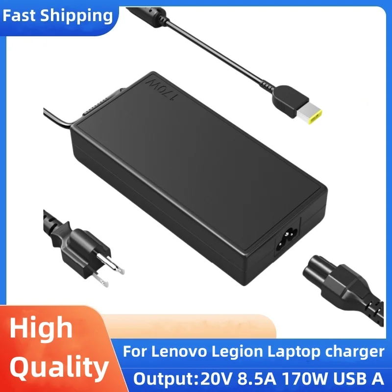

20V 8.5A 170W USB AC Laptop Power Adapter Supply For Lenovo Legion Y720-15 Y7000P P50 P51 P70 P71 W540 W541 45N0501 Charger