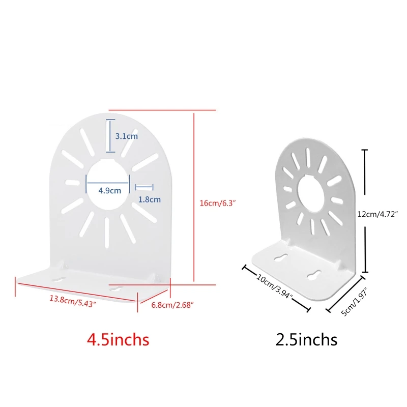 Universal Wall Mount Bracket Base Set L Type Metal Easy to Operate for CCTV PTZ Dome Camera Ceiling Mounting