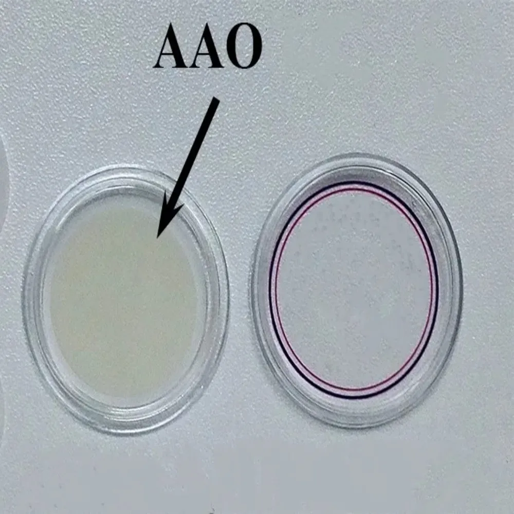 Customized pore spacing DP450 nm double-pass AAO AAO template AAO filter membrane inorganic membrane porous alumina template