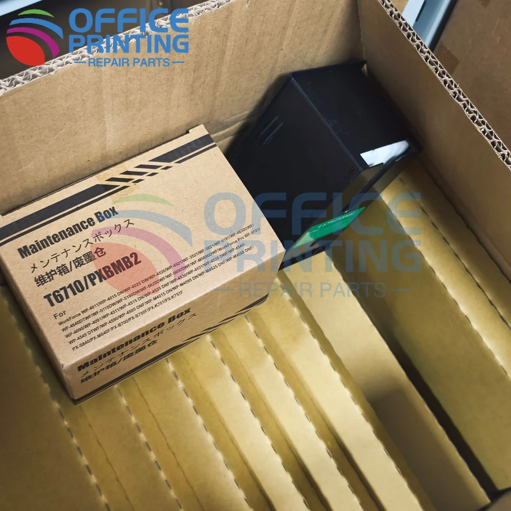 5pcs T6710 Maintenance Box for Epson WF 5110 5190 5620 5690 4630 4640 3520 3530 3640 WP 4010 4020 4530 4533 4540 4590 M5190