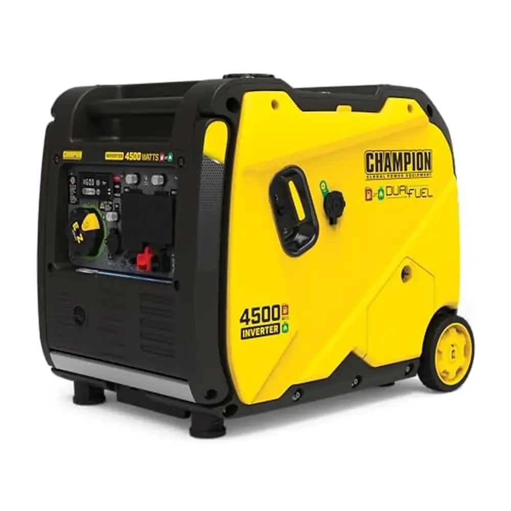 4500-Watt Electric Start Dual Fuel RV Ready Portable Inverter Generator with Quiet Technology and CO Shield