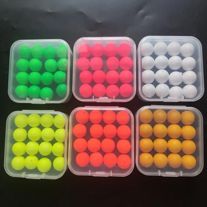 

16pcs/box Fishing Floating Ball 12mm Foam Bead European Carp Fish Group Floats Buoyant Bait European Lure Eye Catching pesca