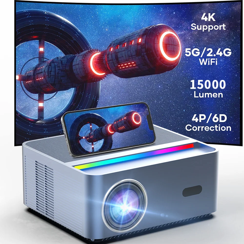 

New Design Transjee A45 Full HD 1080P Built-in Speakers Portable Remote Control Meeting & Outdoor Projectors
