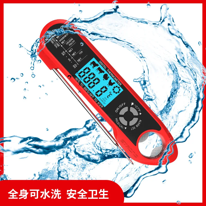 Dual Probe Smart Oven Electronic BBQ Thermometer Folding Waterproof Household Food Cooking Thermometer