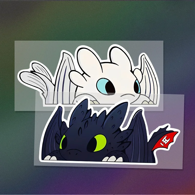 

1 Black and White Dragon car sticker, waterproof vinyl decal for car windows, rear windows, bumpers and trunks,