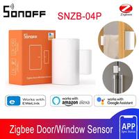 SONOFF SNZB-04P Zigbee Door Window Sensor Home Security Alarm Sensor Local Smart Scene Works with Smartthings Alexa Google Home