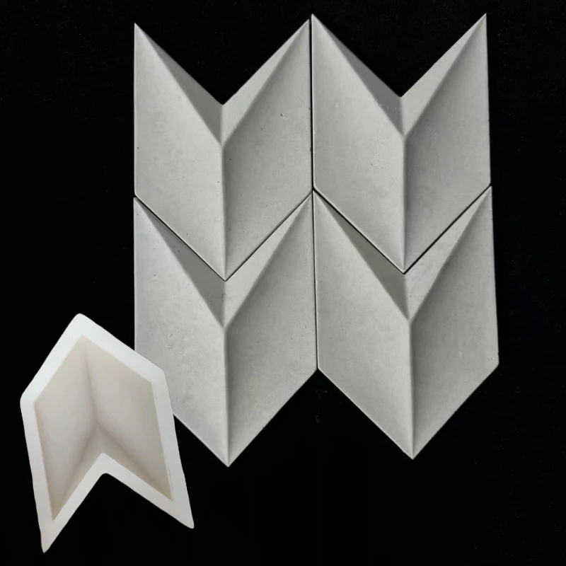 

Комплект форм для настенной плитки с текстурированным цементом - многоразовые силиконовые формы для кирпичей, 3D-дизайн стены в фоне, декор для сада и интерьера своими руками