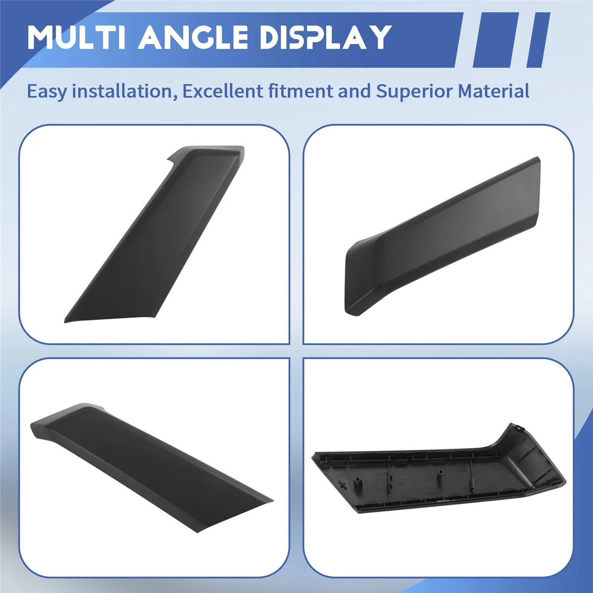 

#009G 4PCS Door Handle Cover for Volkswagen Tiguan 2018-2020 Side Door Panel Pull Handle Trim 5NG867172A=5NN867172A (Black)
