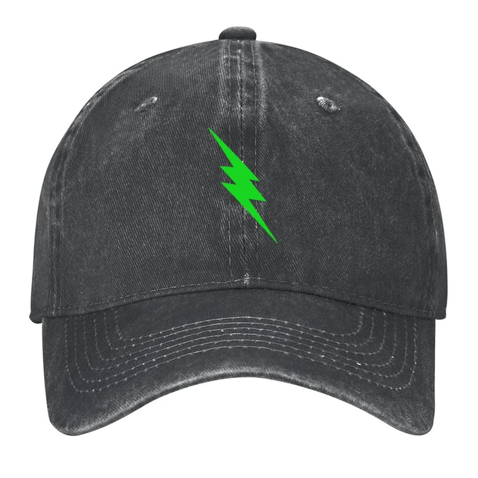 

Green Lightning Bolt Baseball Cap Visor Golf Hat Man Sun Cap beach hat Men Golf Wear Women's