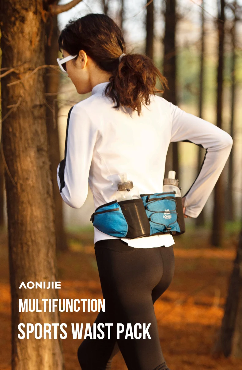 AONIJIE Outdoor Running Hydration Belts Waist Packs Waist Bag Pouch Fanny Packs Unisex Marathon Jogging Cycling