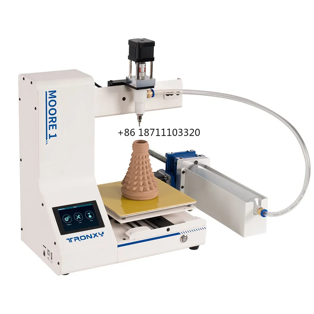 Tronxy Moore 1 clay ceramic 3d printer Moore 1 large size desktop Forming Size 180*180*180mm ceramic 3d printing machine