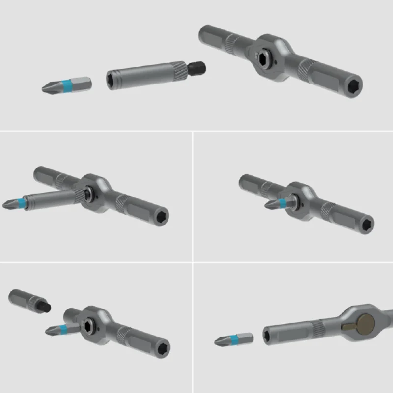 مجموعة مفكات براغي بسقاطة 42 في 1، لقم مغناطيسية دقيقة مع مقبض وحقيبة قابلة للفصل. طقم مفك براغي صغير متعدد الأغراض #2