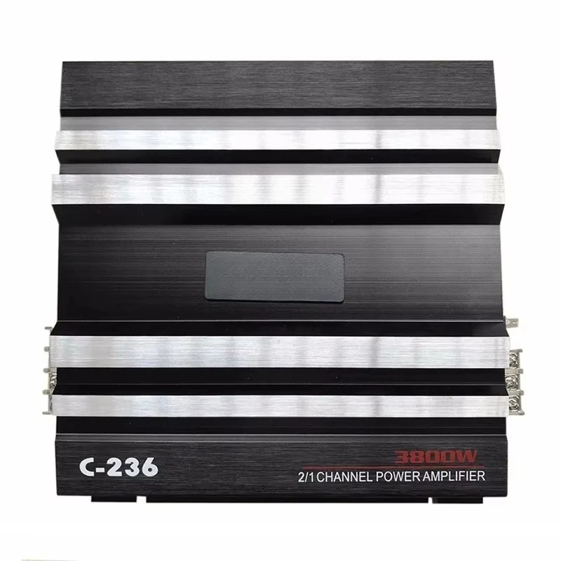 OEM C0029 C-236 3800W 2-Channel Car Audio Amplifier Powerful Aluminum 12V DC Bass AMP for ALL Cars