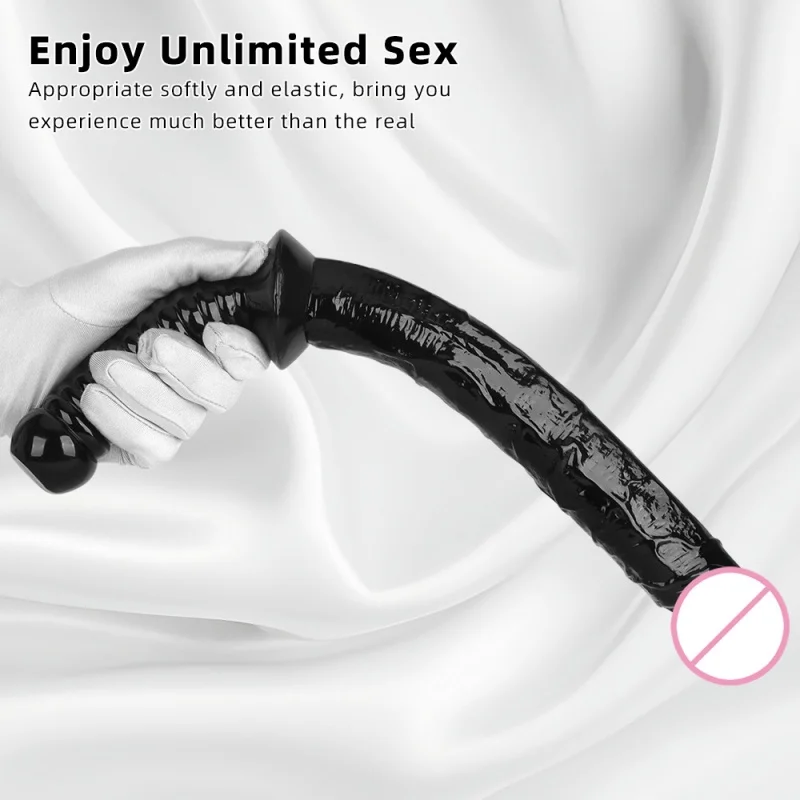 Dildo super lungo Plug anale con manico Pene Big ButtPlug Masturbazione femminile Giocattoli sessuali per donne Uomini Coppia Aduts Prodotti 18+